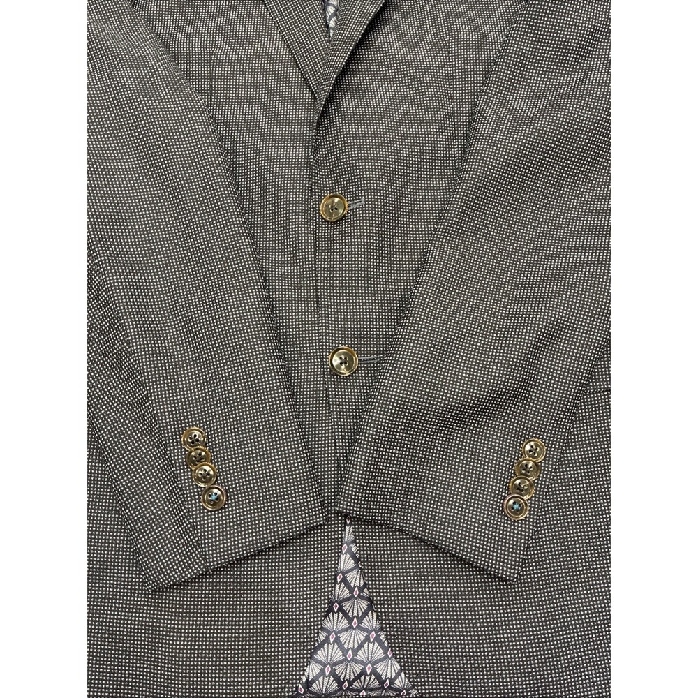 Ted Baker London Endurance Jay SPJ 36R Wool Navy Charcoal Blazer Sport Coat - Picture 4 of 12